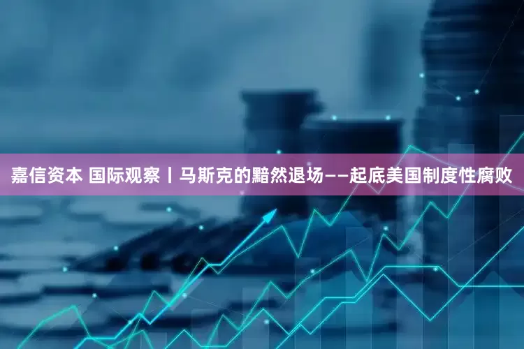嘉信资本 国际观察丨马斯克的黯然退场——起底美国制度性腐败