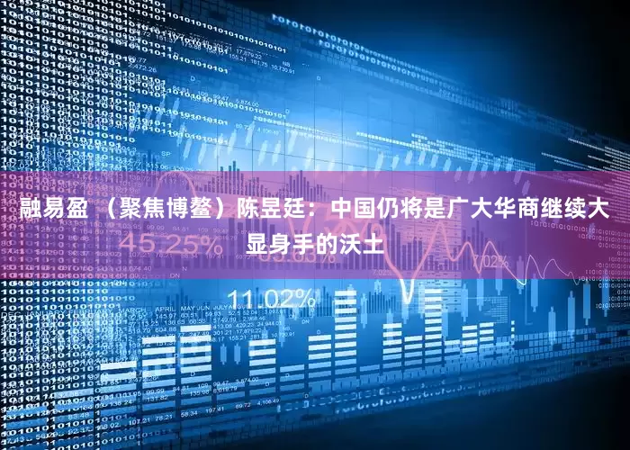 融易盈 （聚焦博鳌）陈昱廷：中国仍将是广大华商继续大显身手的沃土